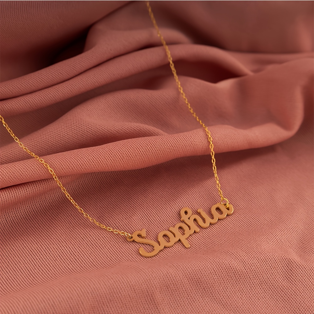Women's Personalized Name Necklace for Wedding Wear