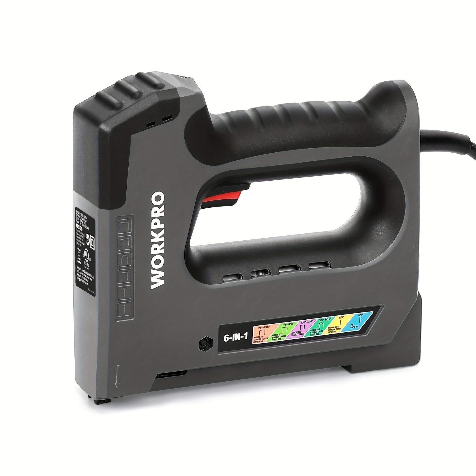 

Workpro , Stapler , 110v Corded Nailer For Diy Of Woodworking