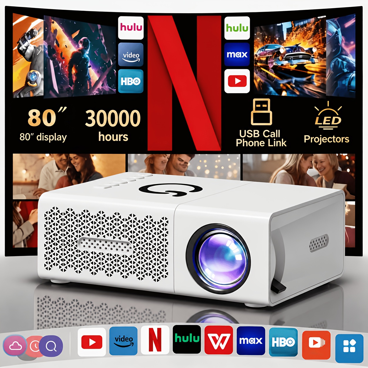 mini projector for home sold on Temu United States
