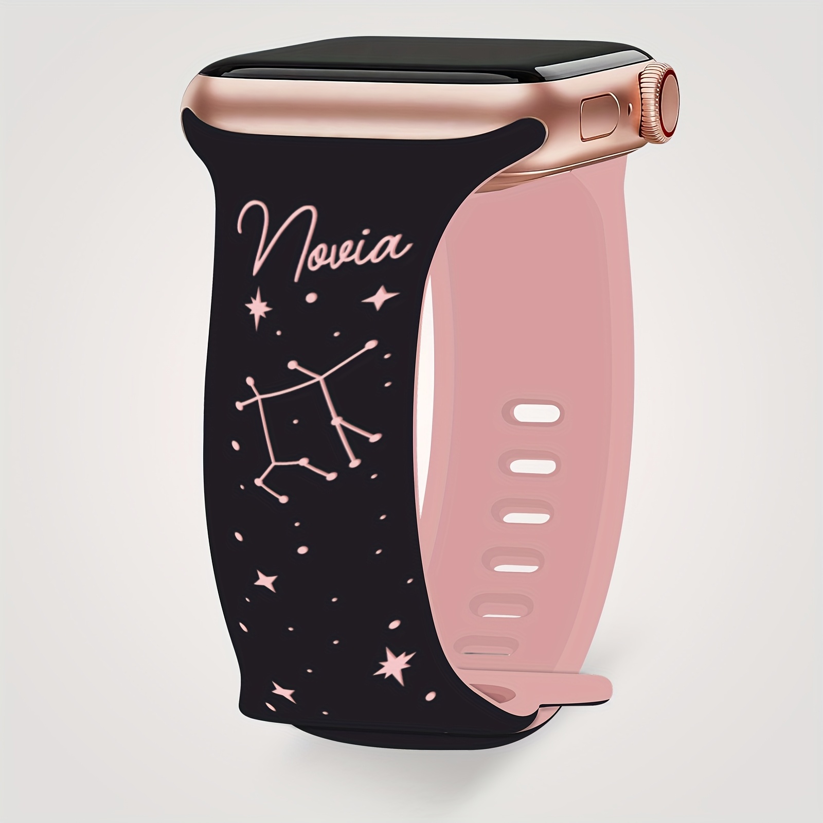 TEMU Engraving Strap - Customize Your Name With Adjustable Sports Strap, With Iwatch Series Se/1/2/3/4/5/6/7/7/8/9/10 And Ultra, Compatible With