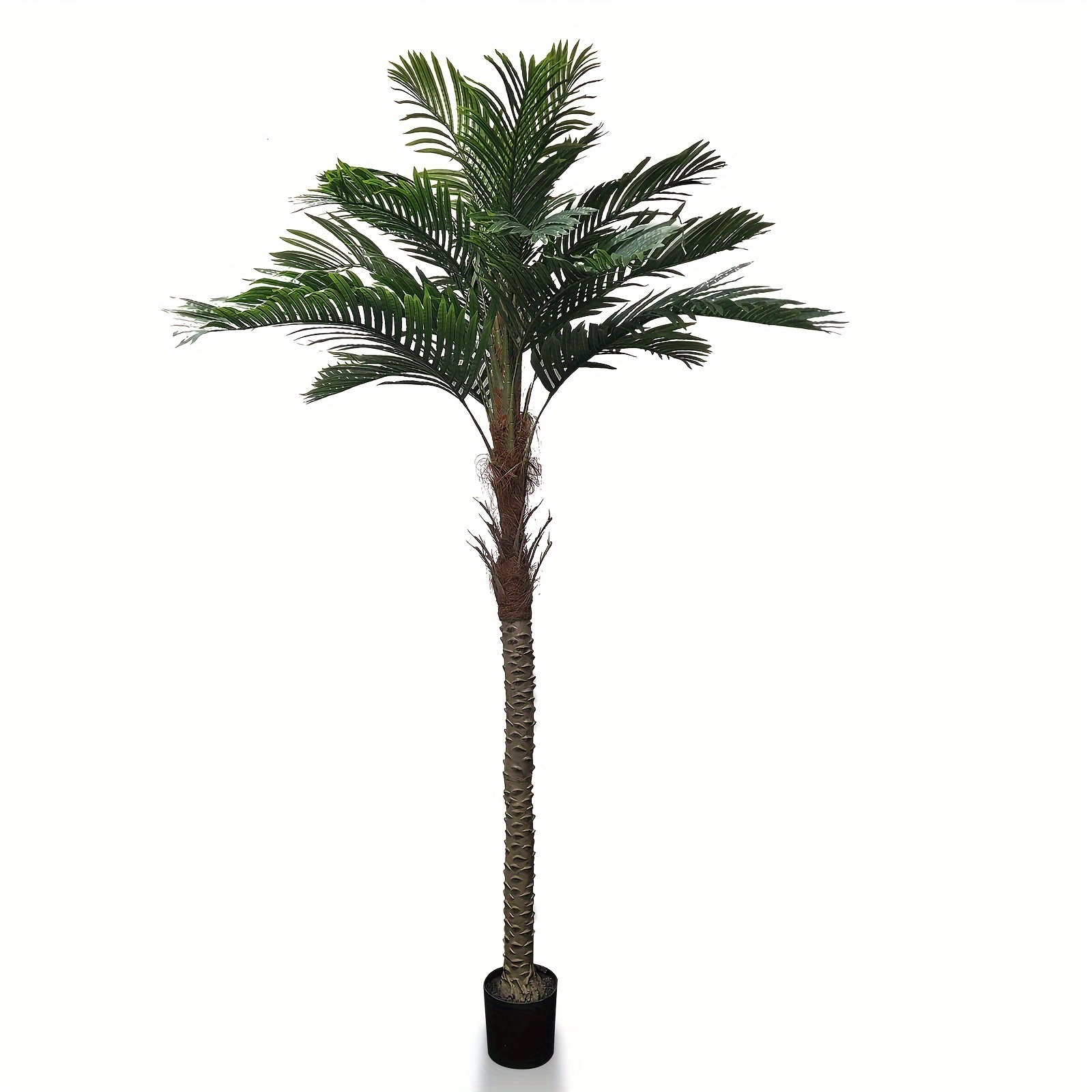 

15 Leaf Artificial Palm Tree, A Tall Outdoor Fake Tree, Used For Decorating Courtyards, Swimming Pools, Home Offices, And Enhancing Uv Protection (1 Pack)