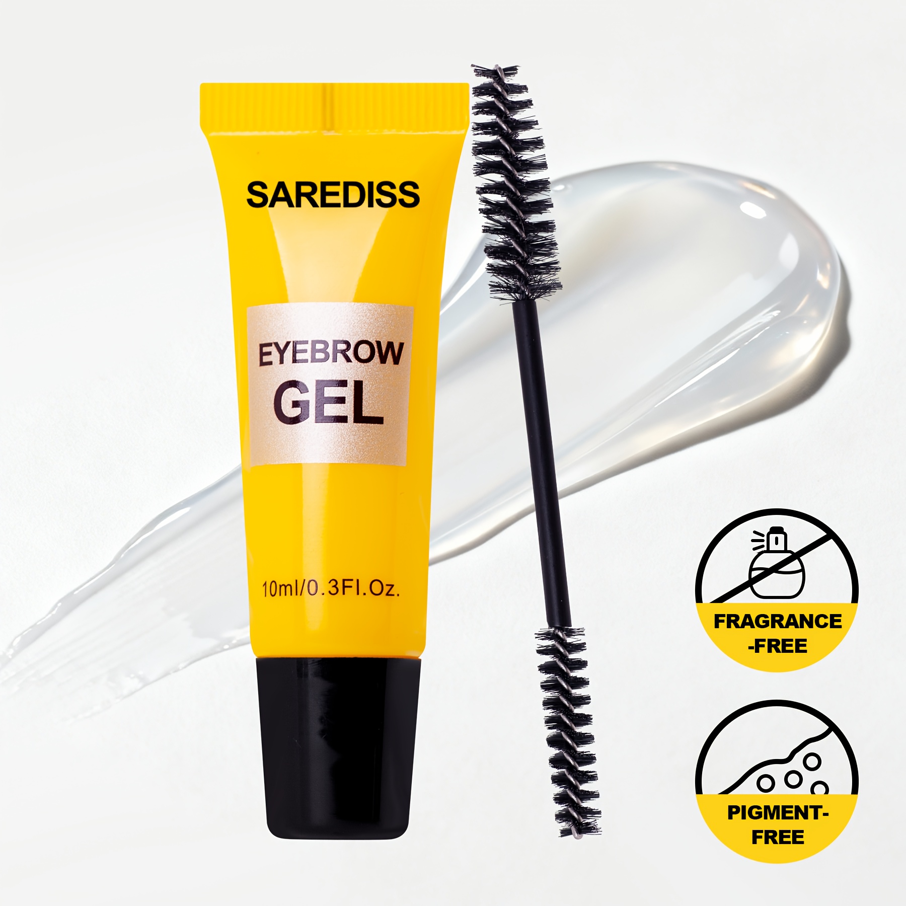 Eyebrow Styling Gel With Double-ended Brush, Transparent Eyebrow Setting Cream, Lasts 12 Hours, Suitable For Types, Styling Balm, Ideal For Wild Brows
