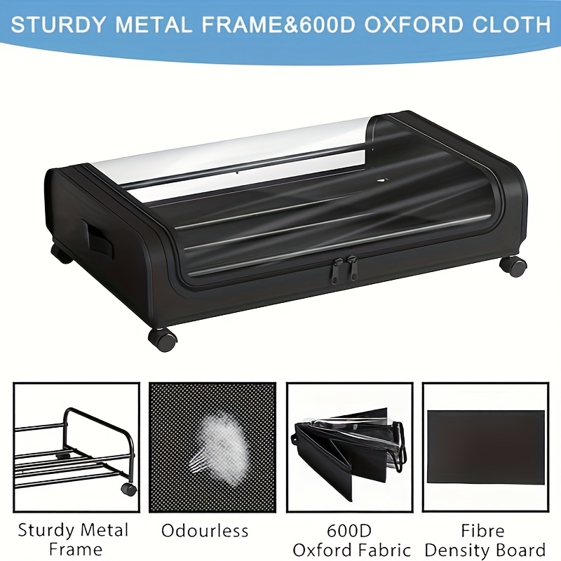 Underbed Storage Containers with Wheels and Lids