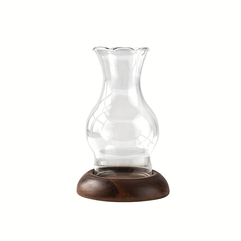 TEMU Bougeoir créatif en verre coupe-vent de style zen, bougie d'aromathérapie vintage, décoration d'intérieur, décoration de , cadeau de fêtes