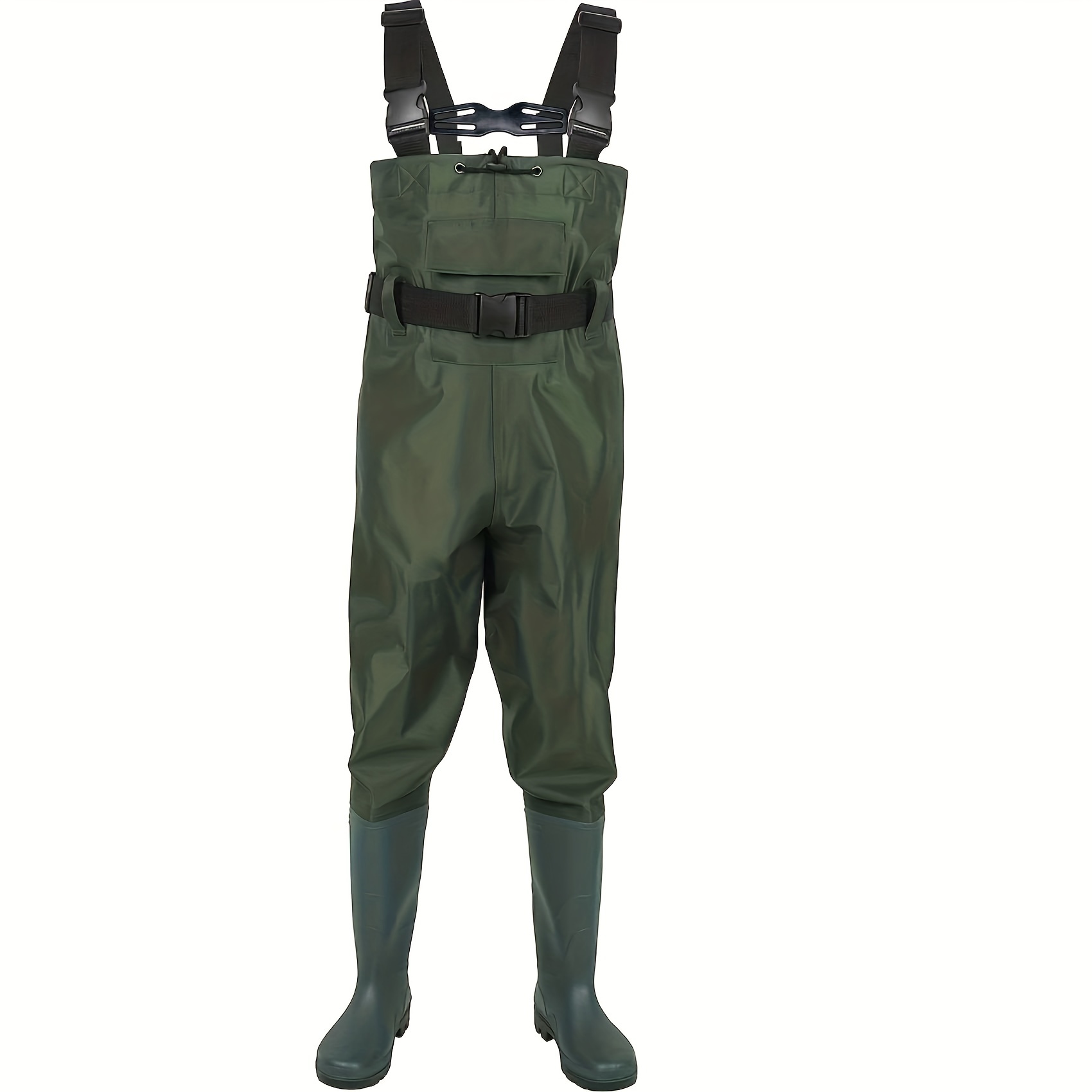 

One-piece Fishing Trousers Boots , Waterproof Jumpsuit Pvc Quick Drying For Outdoor Fishing