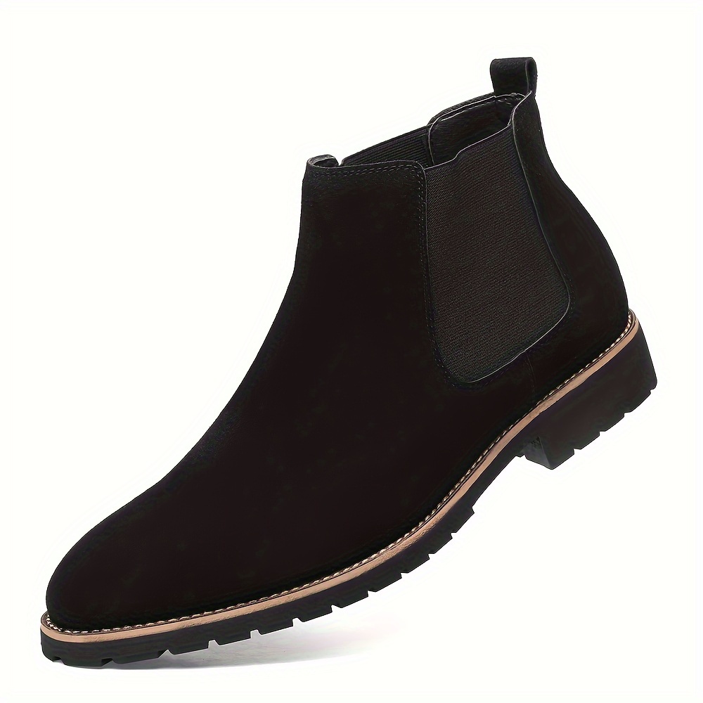 

Men' - Slip-on, Round Toe, Mid-calf In Solid Colors With For All