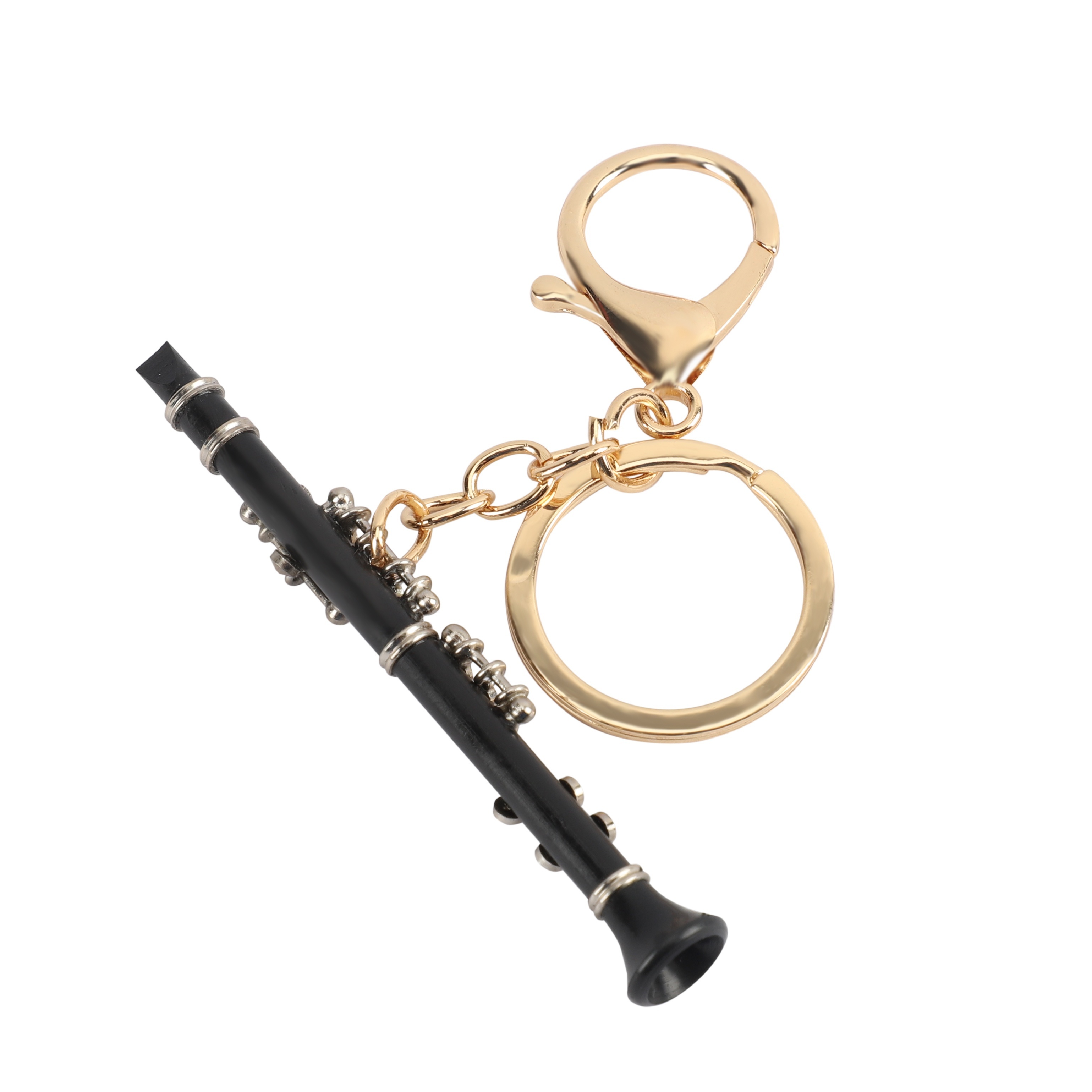 Image of Miniature Clarinet Keychain Car Key Chain Gift