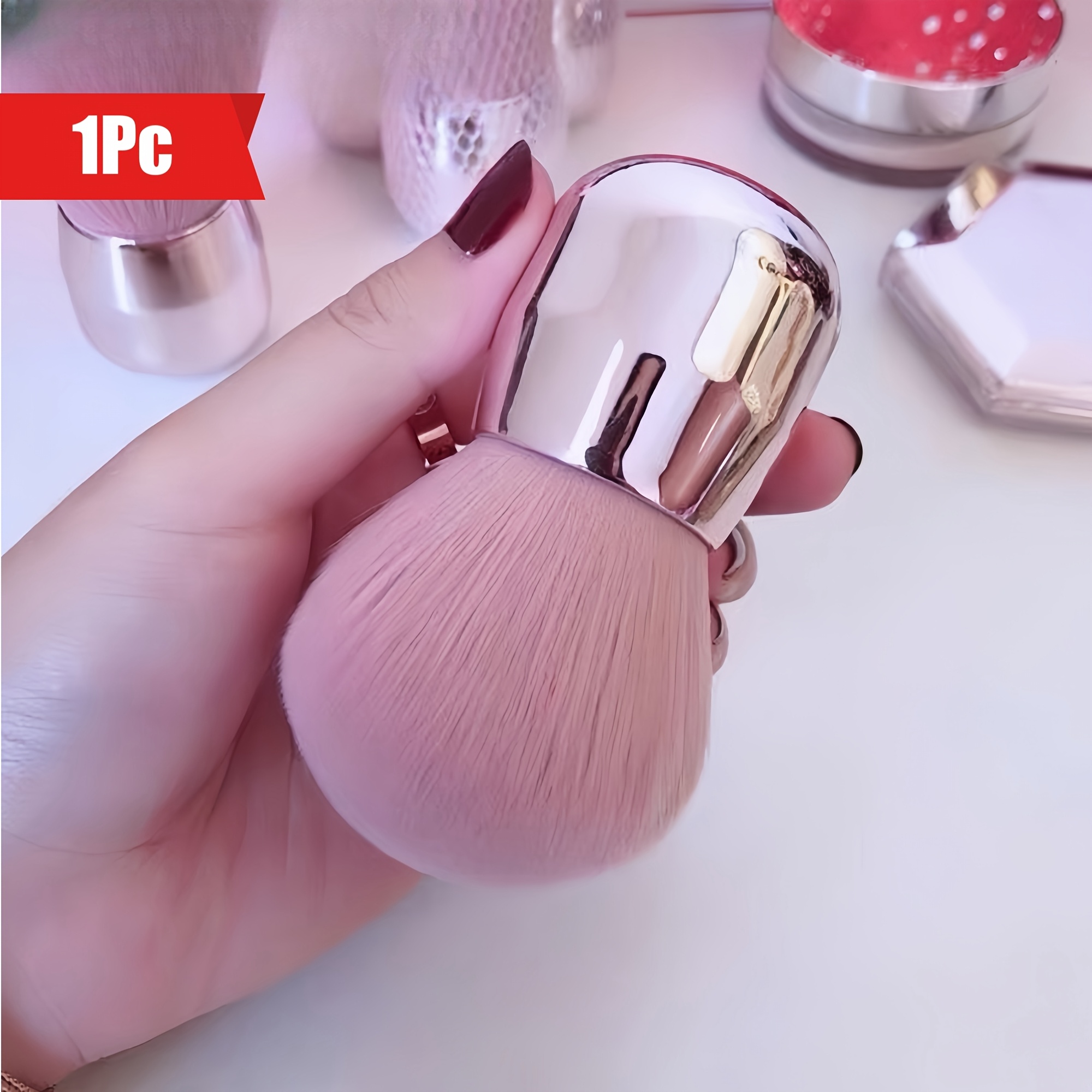 Soft Nail Art Dusting Brush for Manicure and Pedicure
