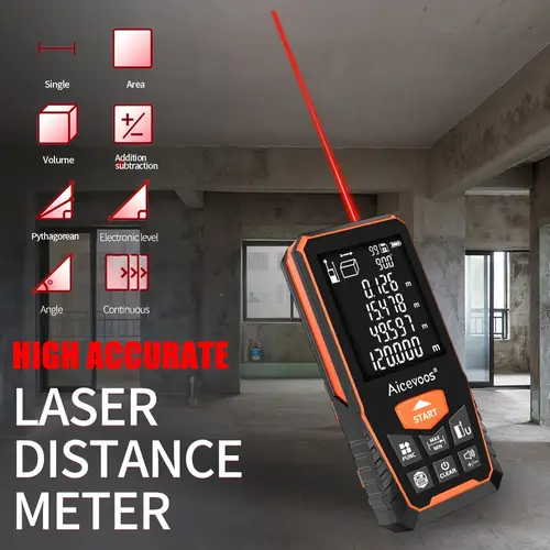 digital laser rangefinder 50m 70m 100m 120m laser distance meter laser tape measure roulette range finder