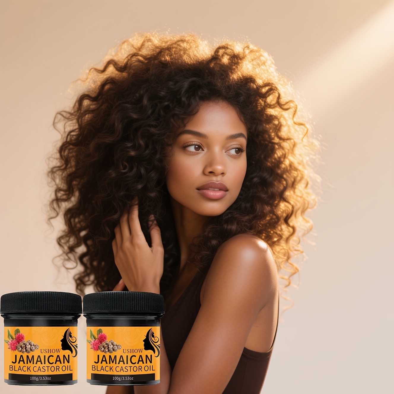 2pcs Jamaican Black Castor Oil Hair Paste for Moisturizing