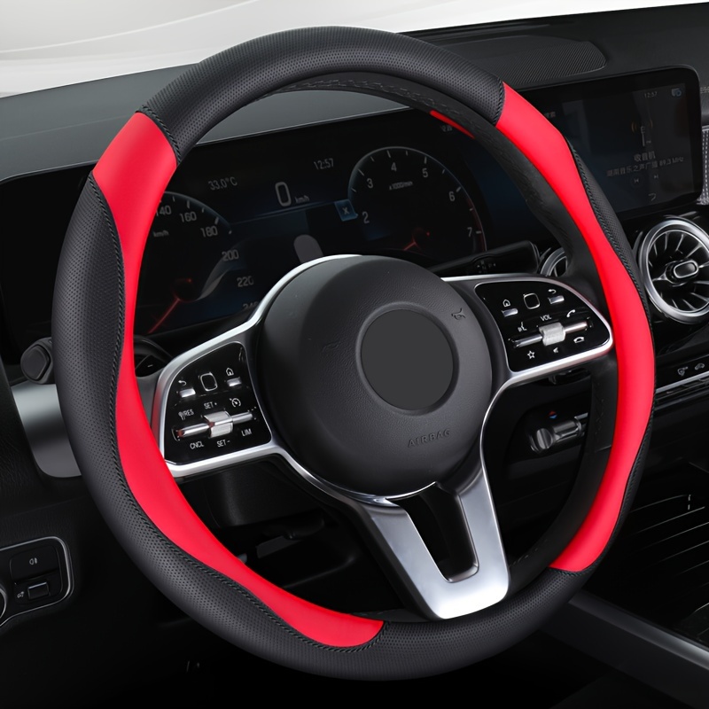 

Fashionable Universal Pu Leather Car Steering Wheel Cover Car Accessories Women's Handle Cover