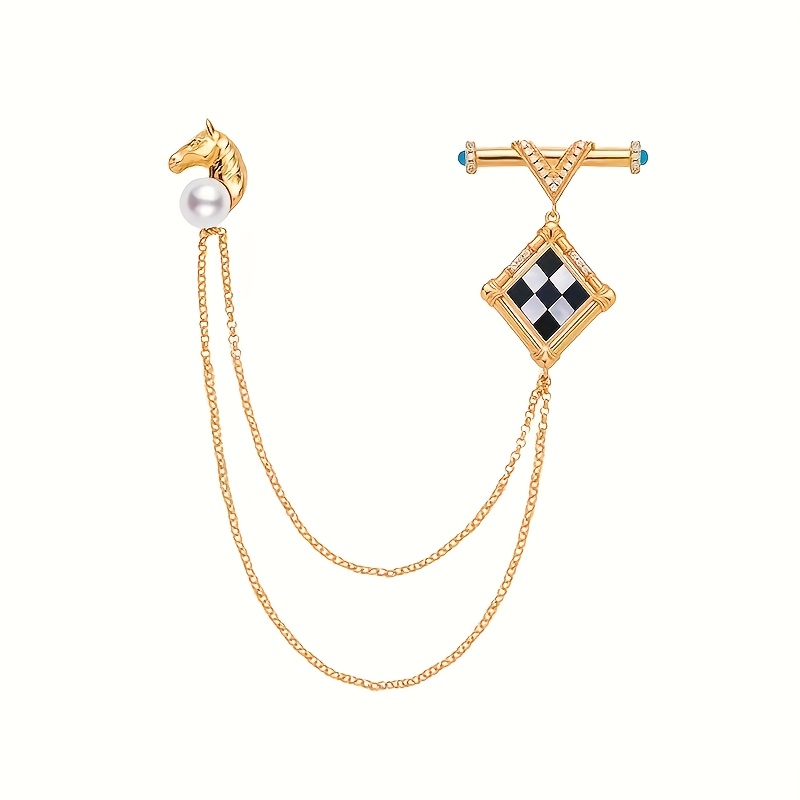 E-shop Eine im Nischen-Design gestaltete hochwertige Brosche im Vintage-Stil P63