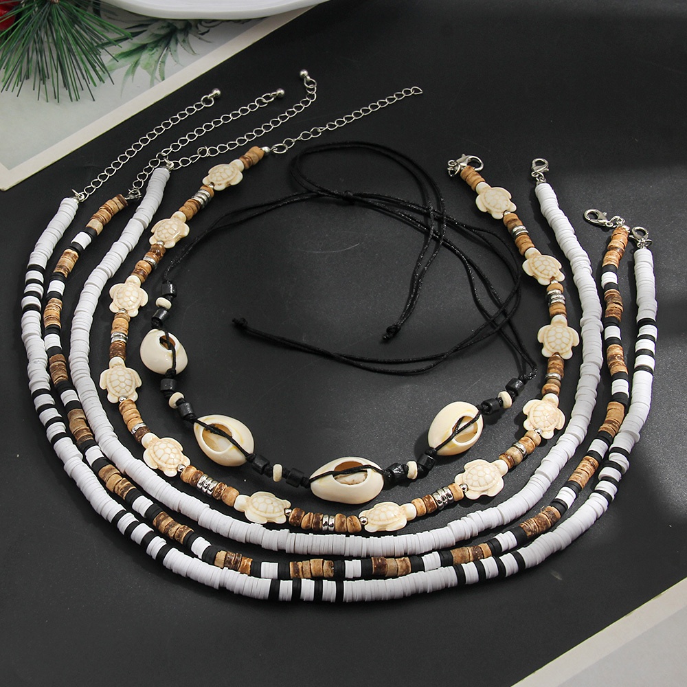 Puka Shell Necklace Choker A River Runs Thru It Pendant Handmade Necklace Surf Boho Necklace Beach Jewelry Gift Unique Jewelry For Women 16