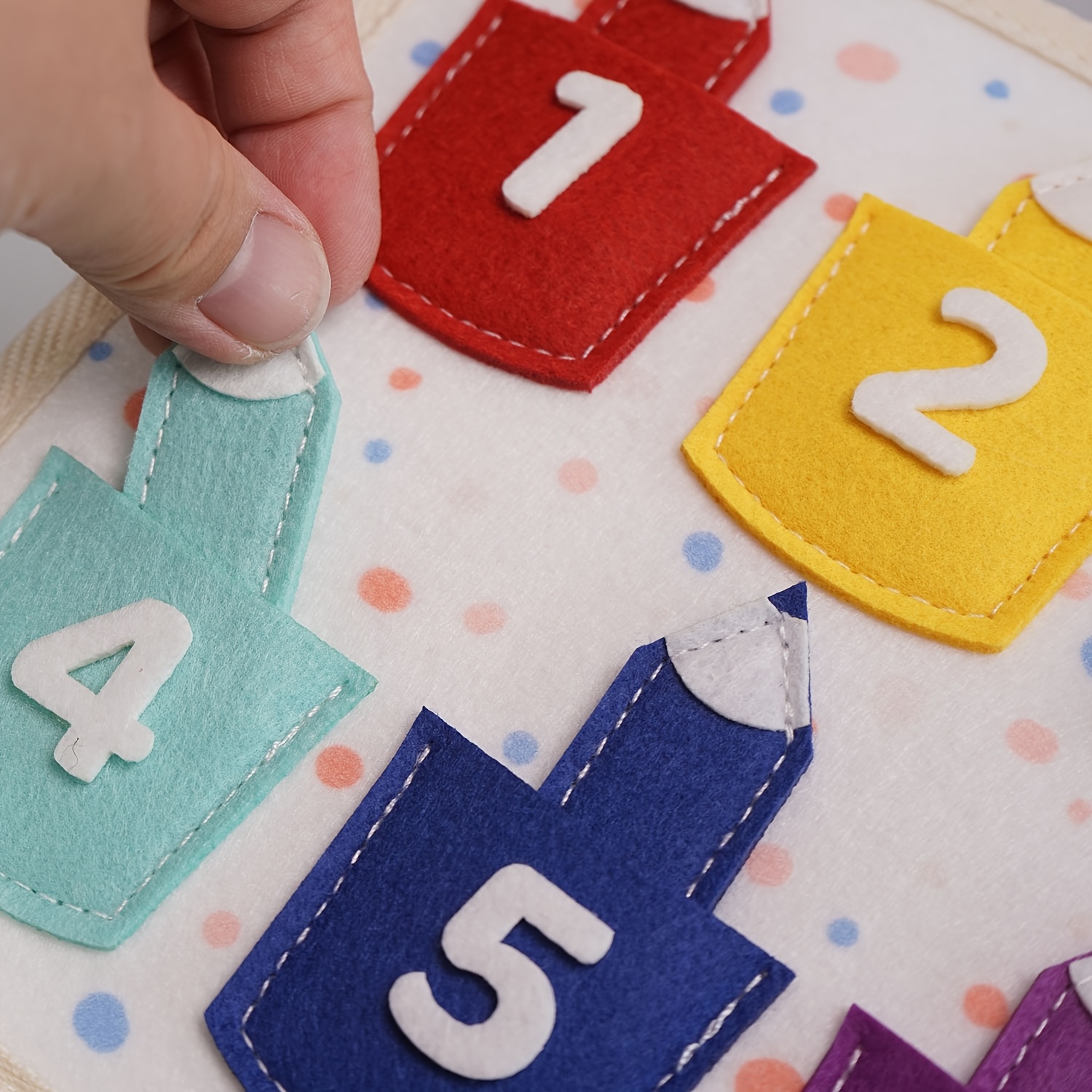 diy毛毡学习书-3d活动课堂互动故事书-课堂和家庭教育，年轻人学习玩具 商品详情 5