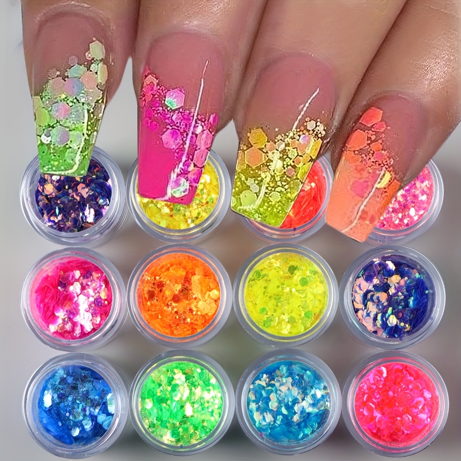 6er Set Nagelpulver In Gold – Inklusive Laser-, Spiegel- & Folienpulver Für Professionelle Nail-Art Effekte