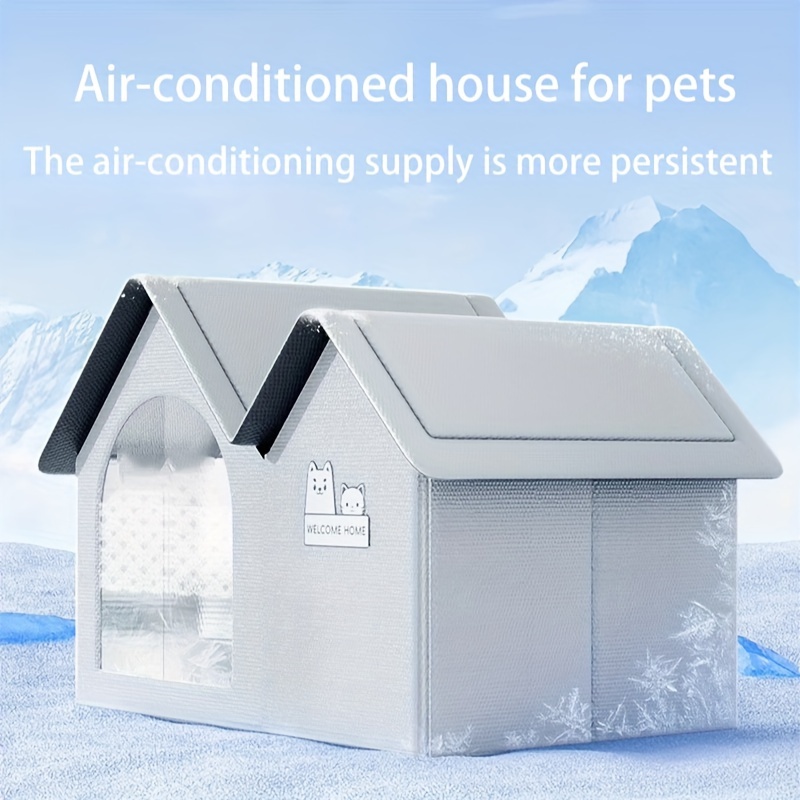 1pc cooling pet house breathable oxford cloth dog kennel ice - Main Image