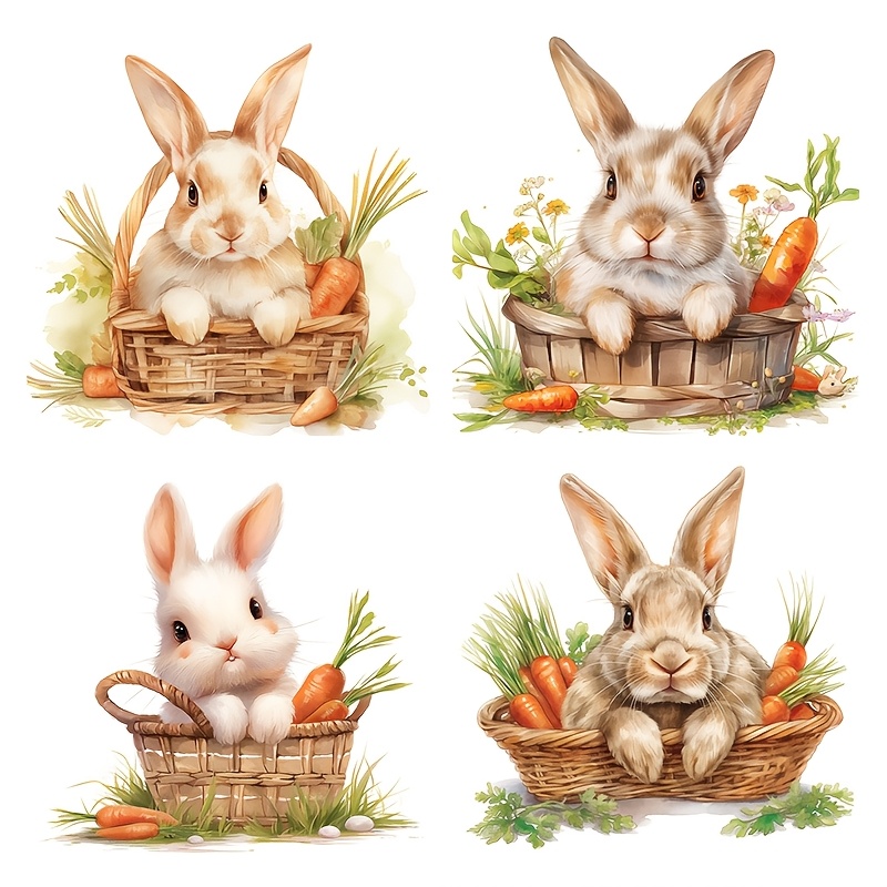 

Easter Bunny High- Film Double-sided Print Stickers, -resistant Decals For Motorcycles, Car , Vehicle Body Decoration - Plastic Material