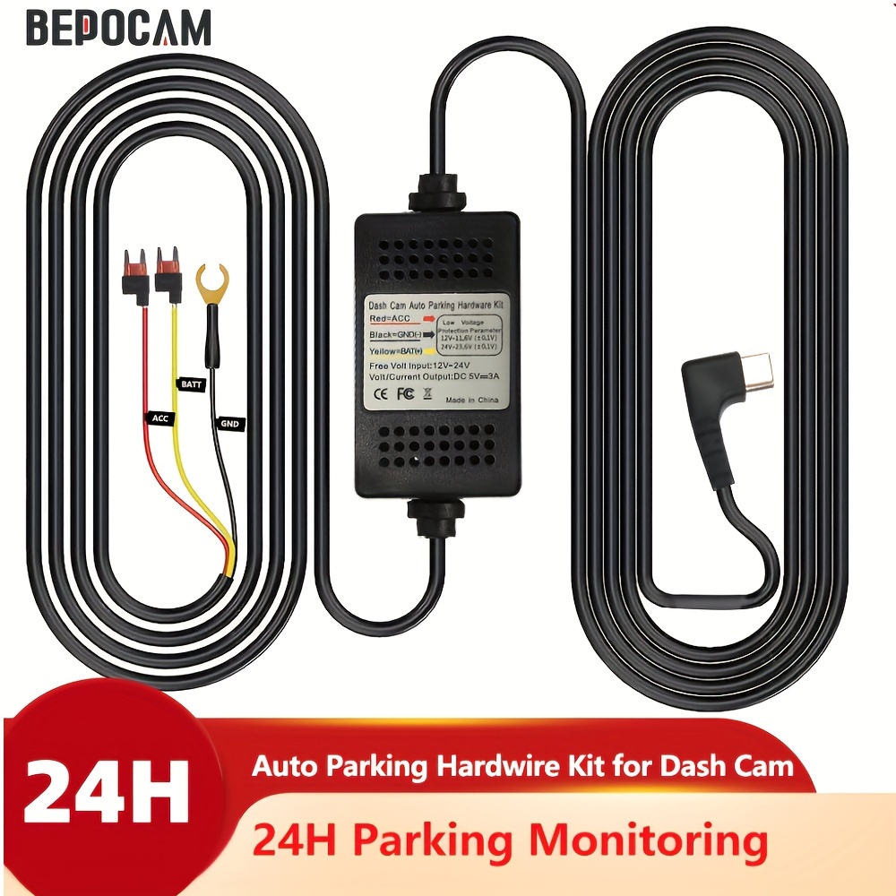 

Parking Surveillance Cable For 4k Zd03 Zd46 Zd47 Zd55 Zd59 Zd60 Zd68 Zd72 Zd80 Dashcam Hardwire Kit 24h Parking Monitor