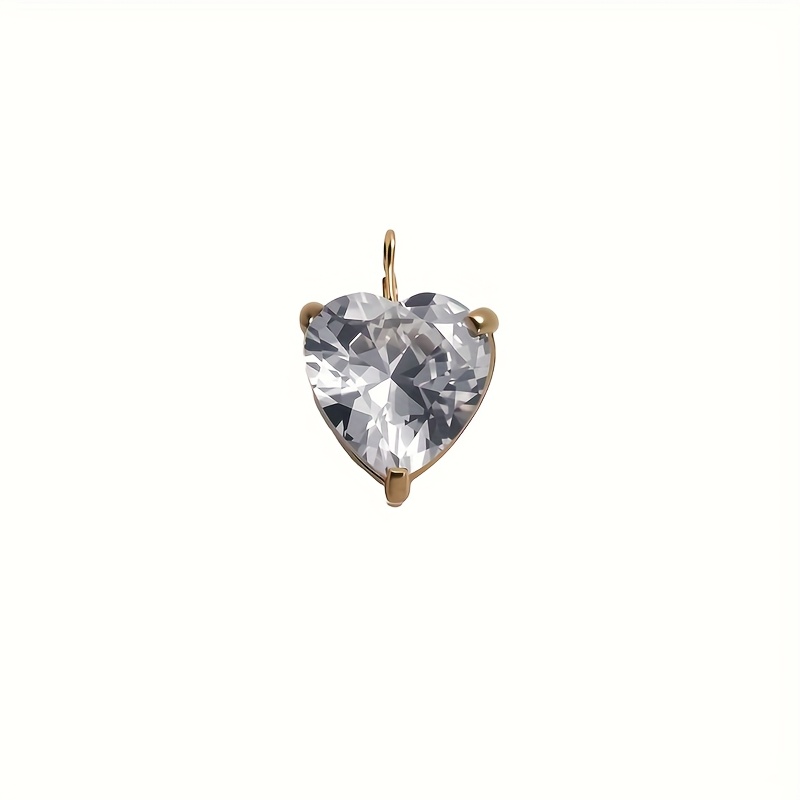 Star and Heart-Shaped Colorful Zirconia Pendant