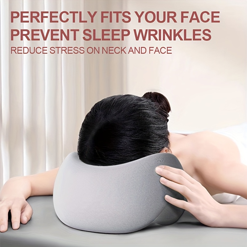 1pc Face Relax Pillow, SPA Salon Massage Hollowed Pillow, Nap Rest Cushion Massage Pillow, Removable And Washable