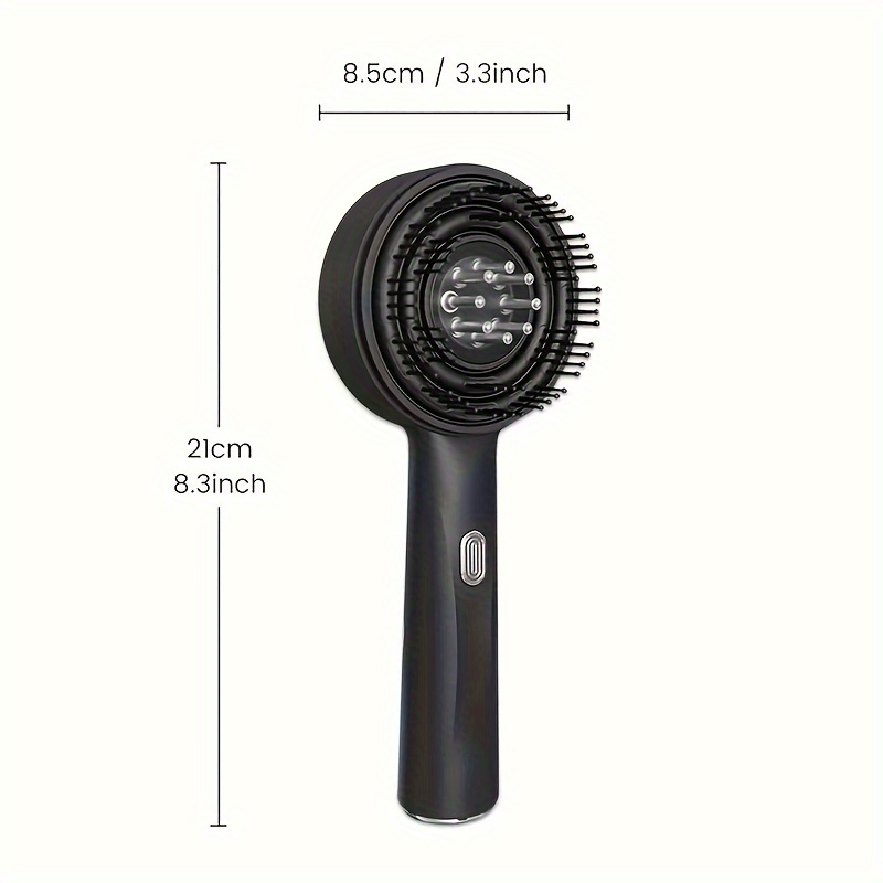 1pc electric scalp massager with 3 massage   usb charging 1400mah lithium battery plastic   for head relaxation     vibration function suitable for home   hair types adults dual purpose essential oil applicator Product details 4