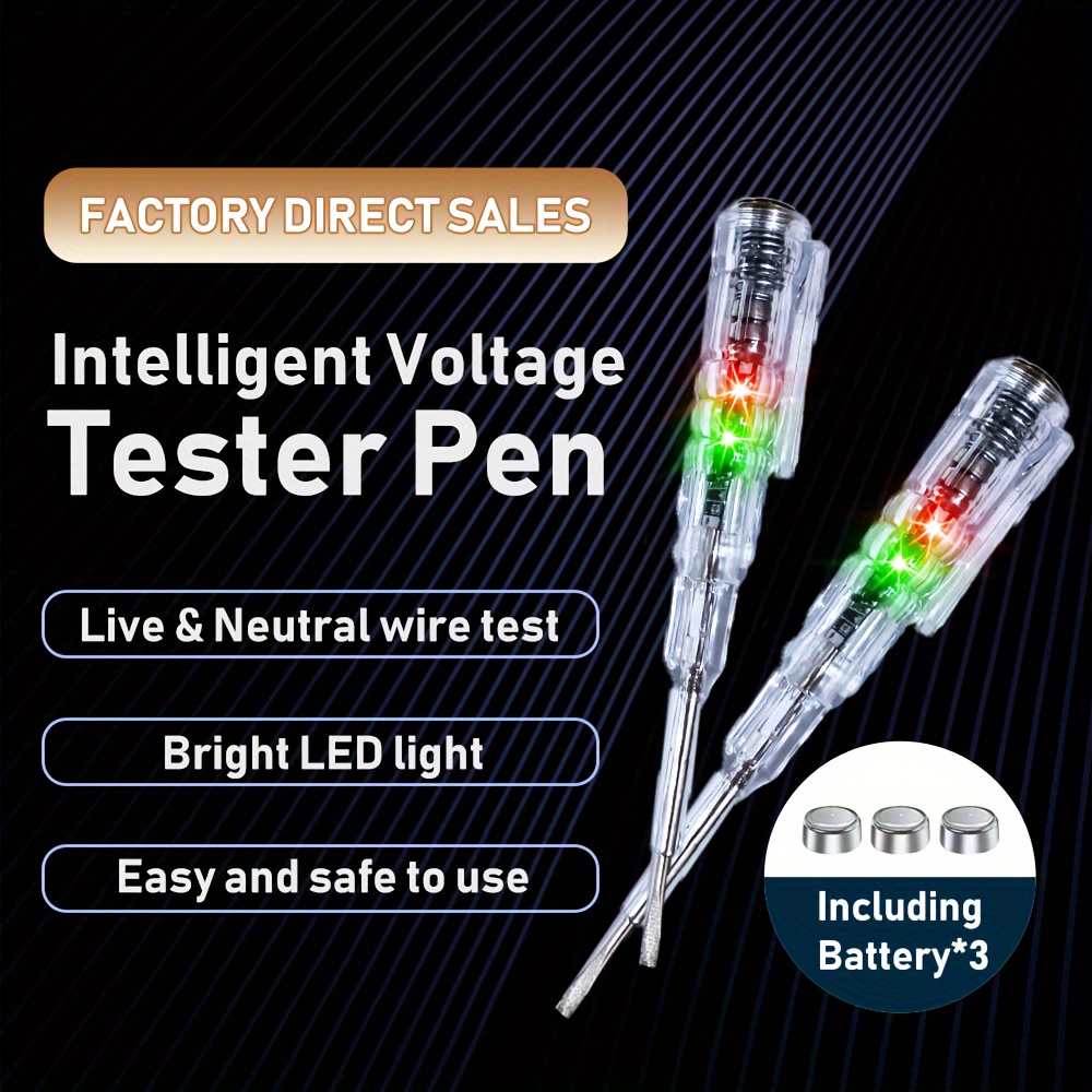 1pc LED Stylo De Test Indicateur De Tension Multifonctionnel