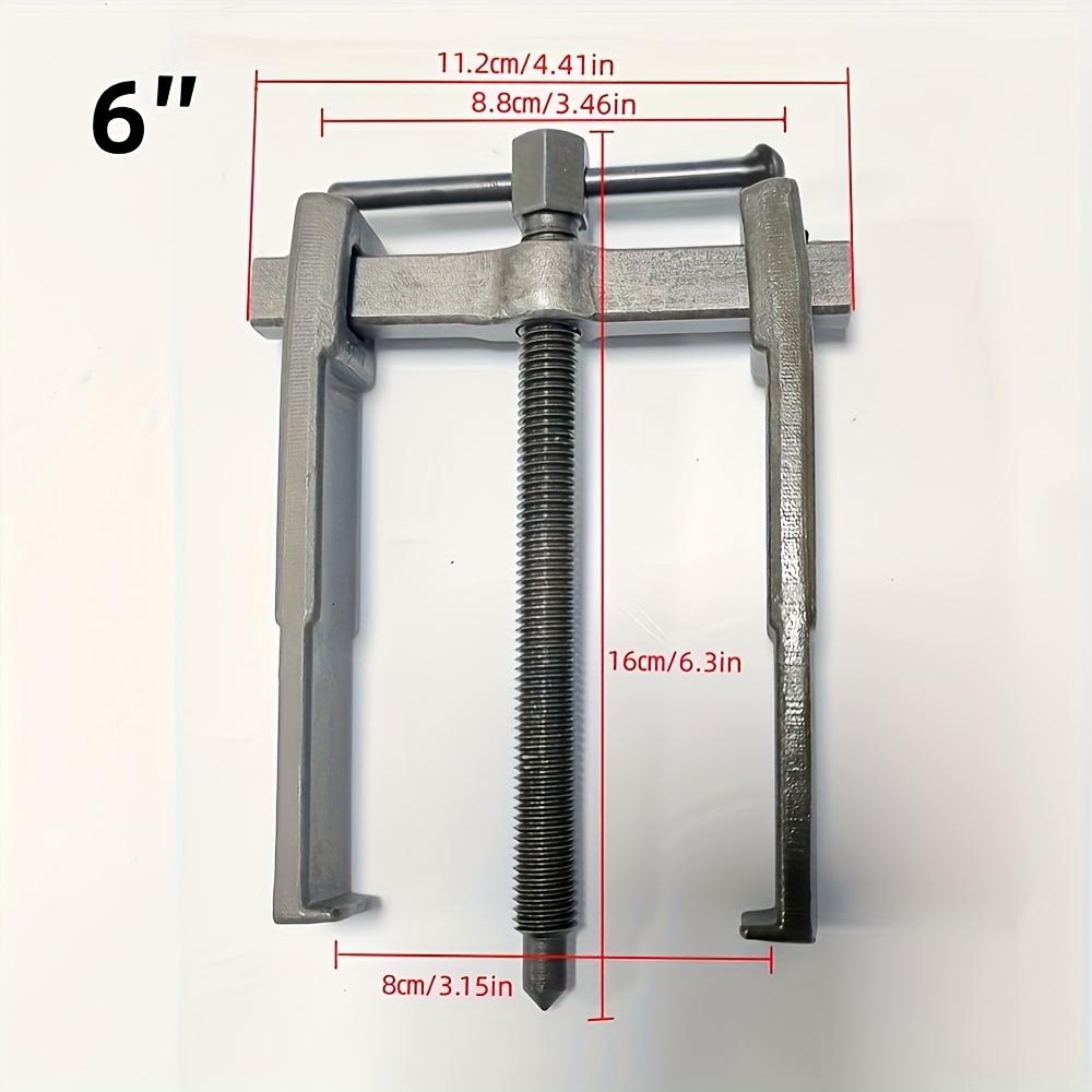 TEMU 1pc Two-claw Puller 3/4/6 Inch Small Handheld Multi-functional Two-claw Puller Industrial Auto Repair Machine Repair Machinery Bearing Puller
