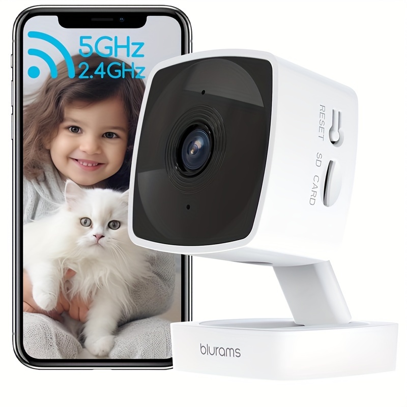 

Blurams 5ghz Security Camera Indoor, 2k Pet Camera, Dog Camera With Phone App, Dual-band Baby Camera W/ai Motion Detection, 2-way Talk, Ir Night Vision