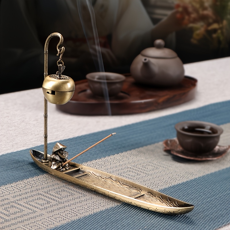 A High-end Incense Holder For Home Decor, Featuring A Traditional Style With A Design, Measuring , Suitable For Stick And Cone Incense, Perfect As A Gift