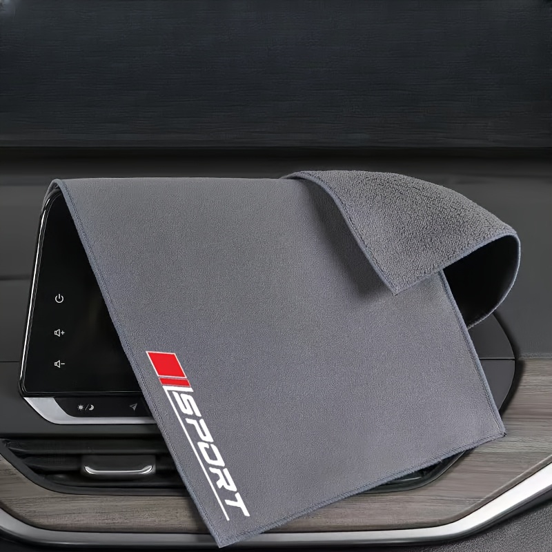 Image of 1pc Car Towel Suitable For / / / / /mercedes-benz/ford// - Fiber Towel Car Cloth Washcloth Rag Dry Fiber Cleaning Cloth Car Wash Drying Towel