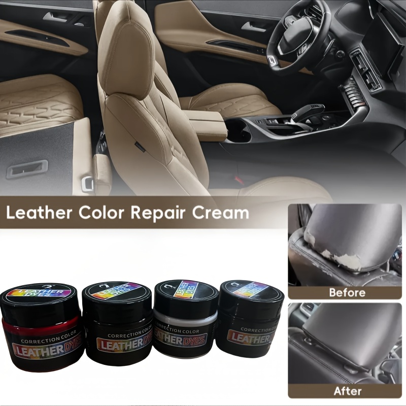 

Universal Leather Color Repair Cream - Plant-based Formula For Car Seat, Sofa, And Furniture Restoration - Scratch, Stain, And Crack Repair - Durable And Long-lasting Solution