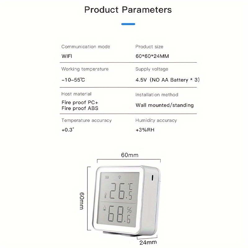 Termometro Higrometro Temperatura Humedad Wifi Google Alexa