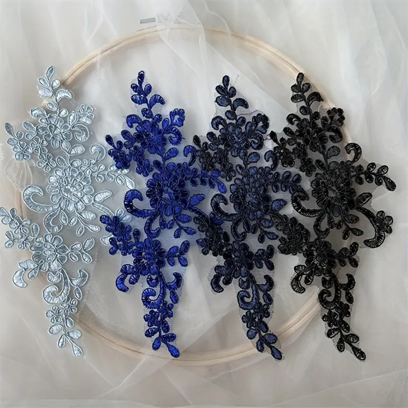 1 pair multicolor car bone embroidery lace cloth patches - Temu 1 pair multicolor car bone embroidery lace cloth patches - Temu