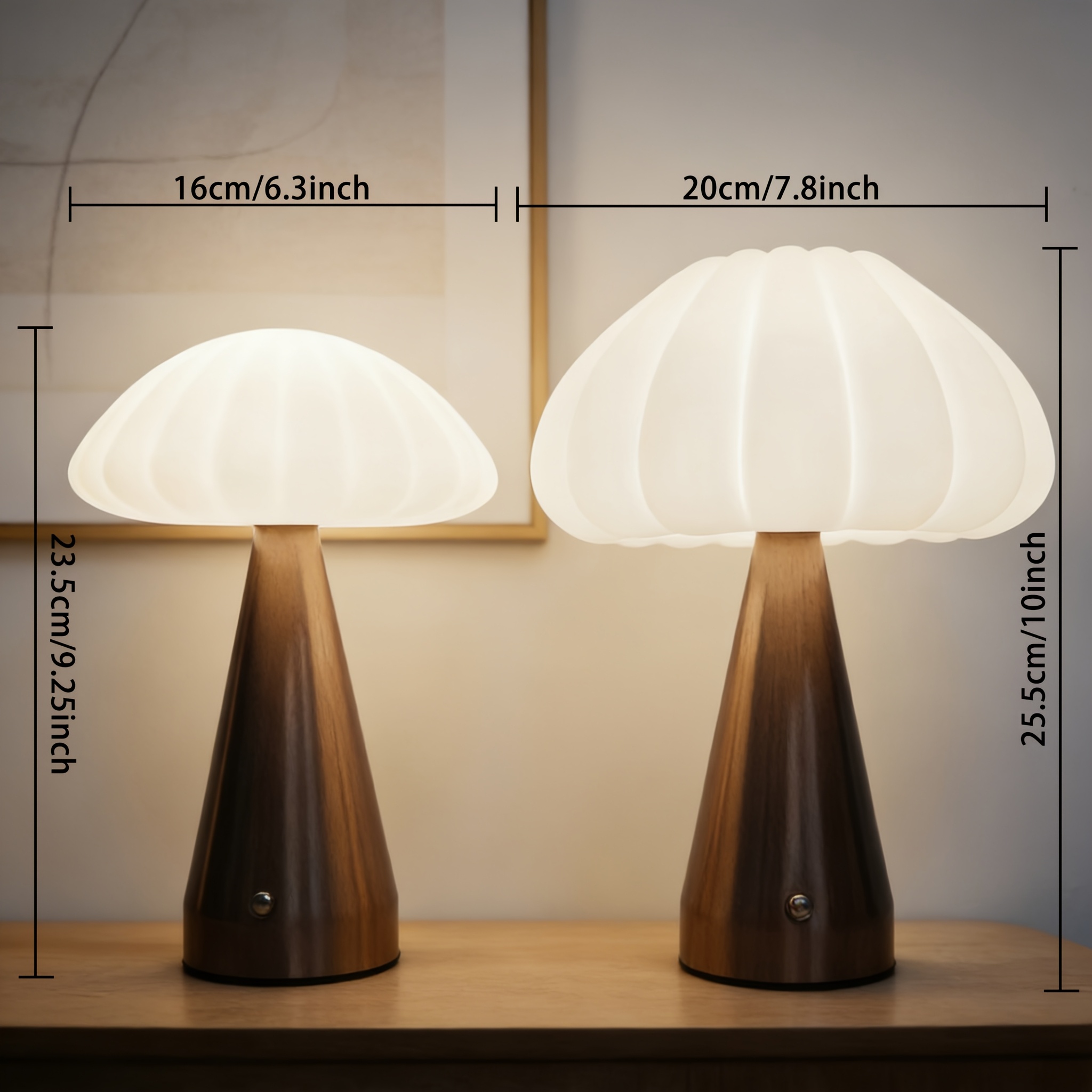 Nordic Post-Modern USB Rechargeable Eye-Care Table Lamp, Simple Touch Switch for Living Room, Bedroom, Bedside, Study, and Desk