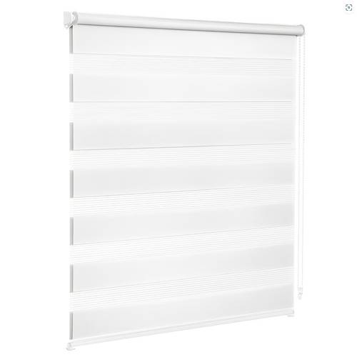 1pc white blinds no drilling sun shade roller with chain control and child lock privacy protection easy to clean width option 4cm fabric width
