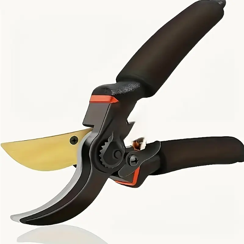 heavy duty professional pruning shears with sharp   blades non   manual garden clippers for tree trimming roses shrubs flowers ideal for home     durable gardening tool garden pruning shears comfortable grip handle details 4