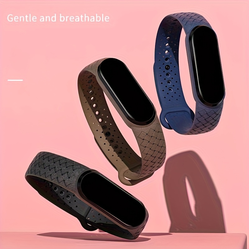 Silicone Watch Bands for Xiaomi Mi Band 3 4 5 6 7 Wrist Replacement Miband Sport Bracelet Air-Hole Watch Correa Mi Band 7 6 5 4 3 Strap