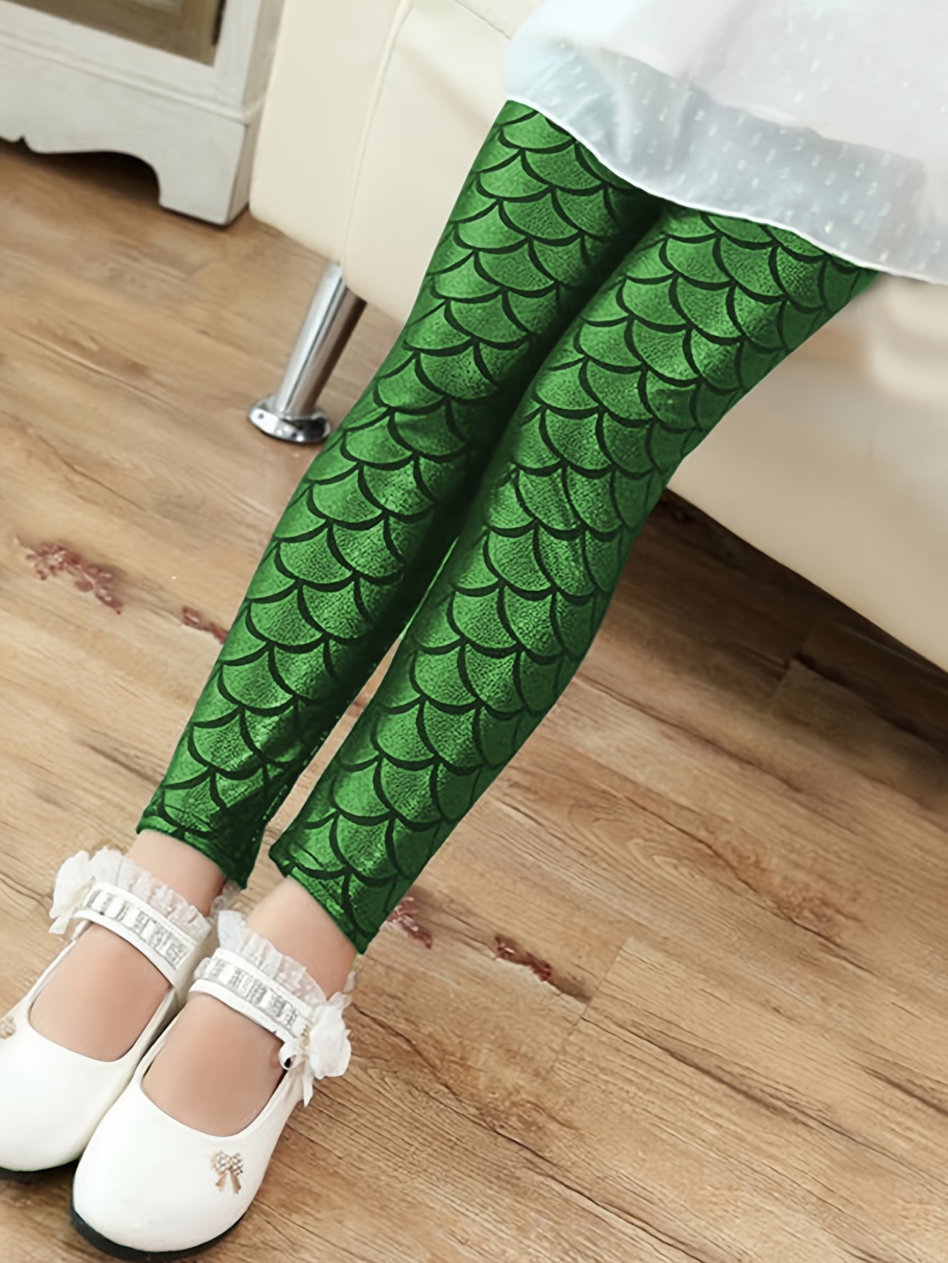 item picture girls   leggings childrens mermaid leggings iridescent   fit pretty girl long pants european and american laser sequin kids pants childrens outerwear ankle pants