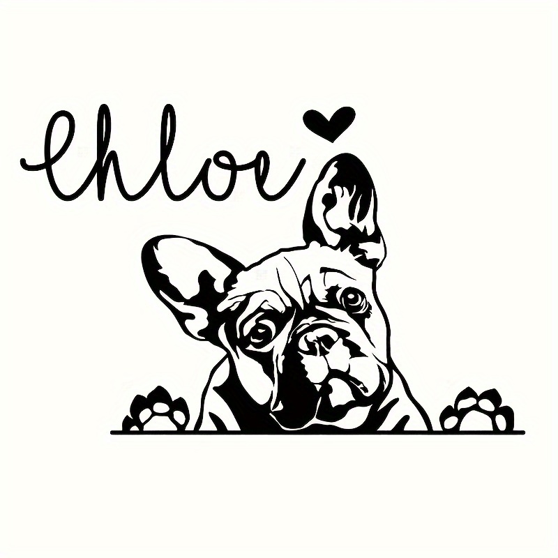 French Bulldog Vinyl Decal Car Sticker Laptop Truck - Temu Australia