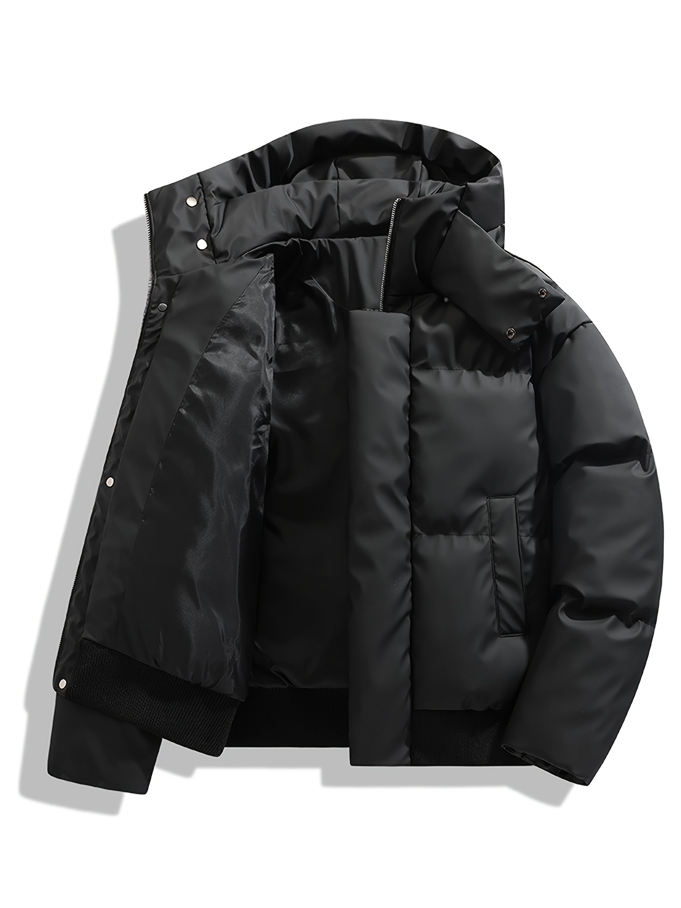 Men's Hooded Short Jacket for Autumn/Winter