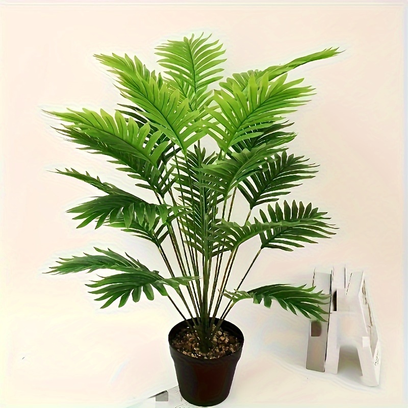 

2pcs Lifelike Artificial Palm Plants, 32.68" Tall - Weddings, Hotels, Gardens & Home Decor | Ideal For Halloween & Christmas, Long Stem, Photography