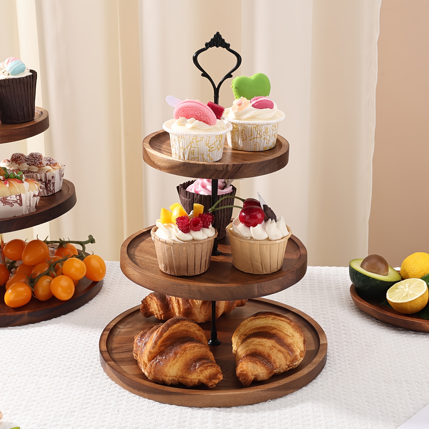 Supporto Per Cupcake In Legno H031 – Alzata Decorativa Per Dolci E Pasticcini