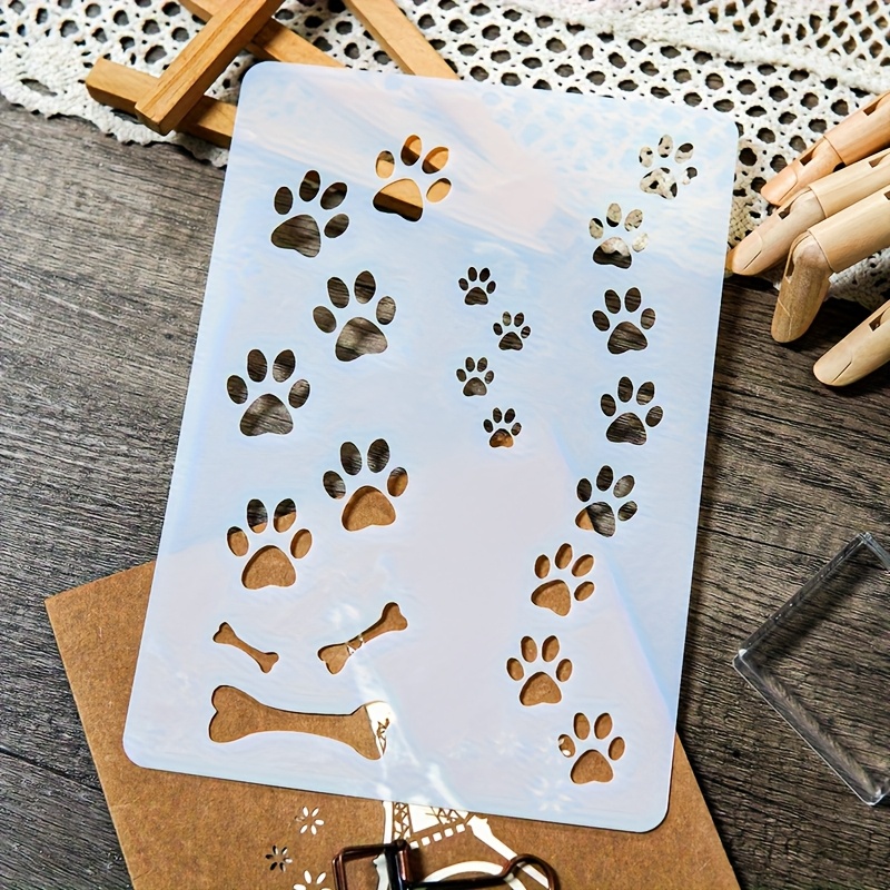 Templates For And Bone Prints, Suitable For Scrapbooking, Painting, And Embossing - Ivory Craft Templates For Back-to-school Projects.
