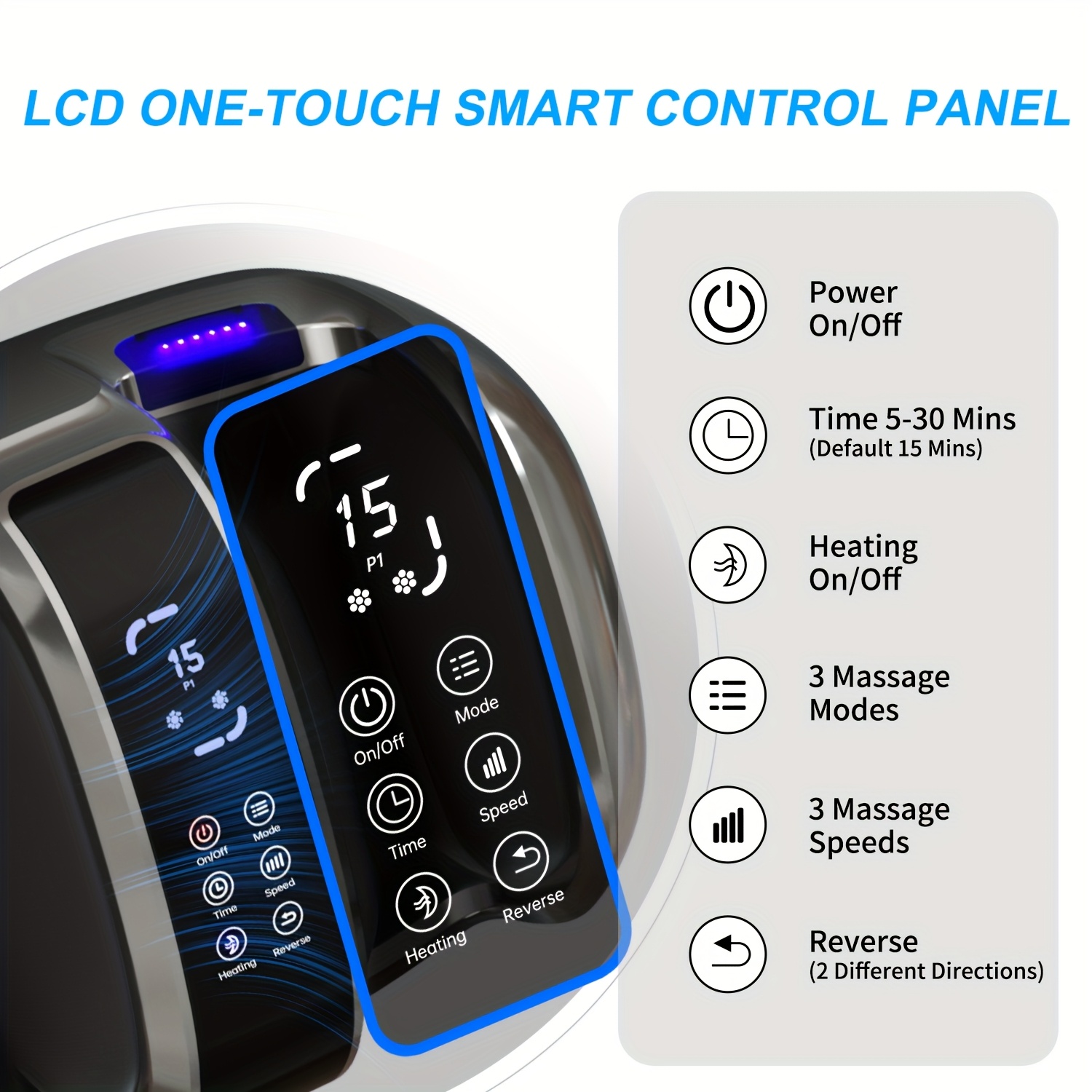 This 3D Acupressure Massage Device Features Heating, Kneading, And Compression Functions, Along with an Electric Massager. It Makes a Great Gift for at Home Or in The Office, And Is Suitable for Everyone, Regardless of Gender (IP20 for The Adapter).