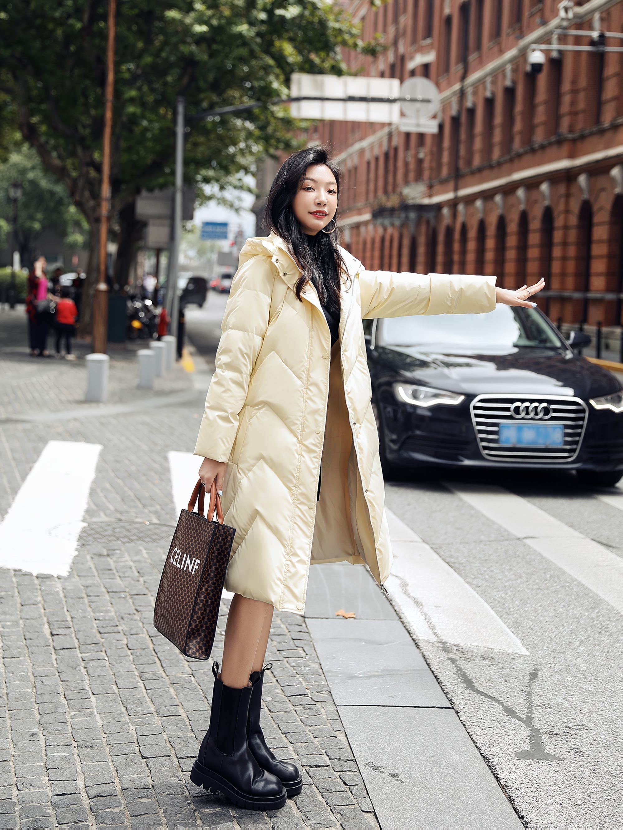 Winter Outfits Beige Long Coat Womens Winter Outfits Beige