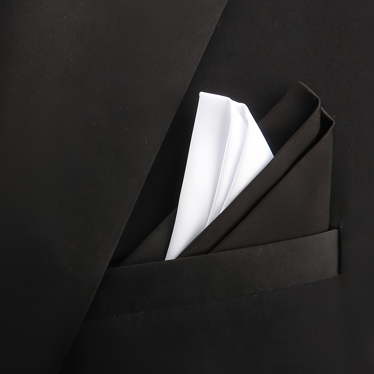 Men's Pre-formed No-Fold Pocket Square