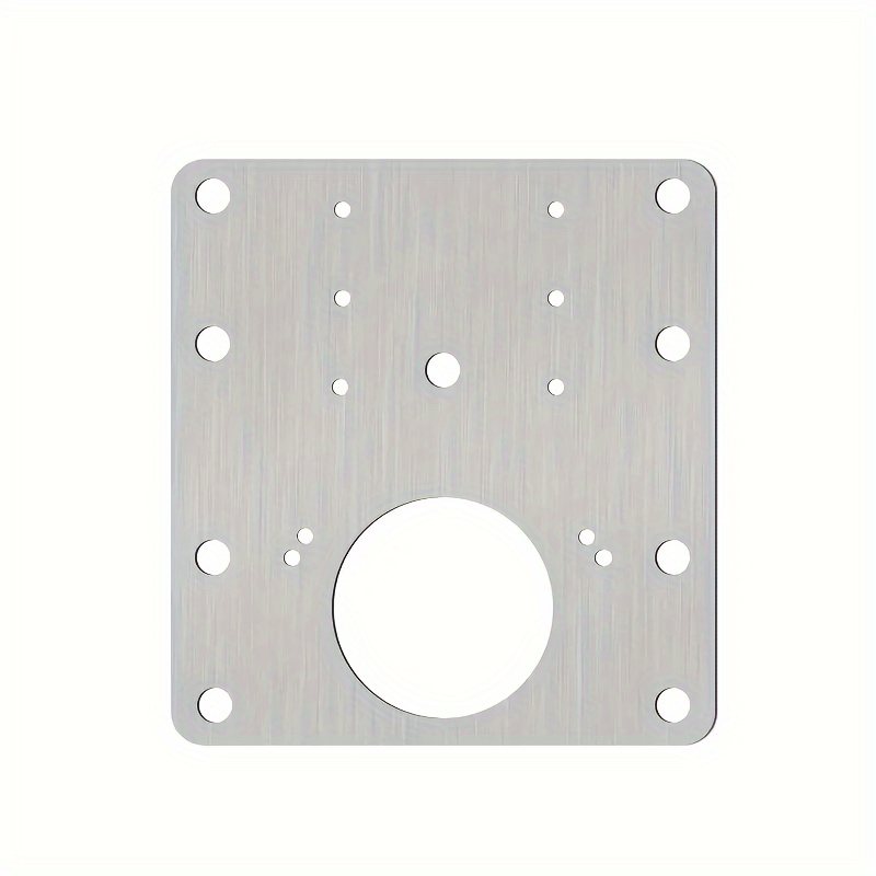 2/4/10pcs plaques de réparation darticulation en acier inoxydable, kit de fixation darticulation de porte darmoire à   brossée pour les articulations cassées et détachées détails 6