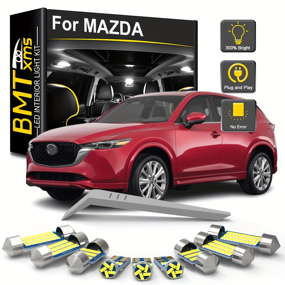 10pcs Xenon White Interior LED Light Package Kit Deal For Mazda CX-7 2007-2012