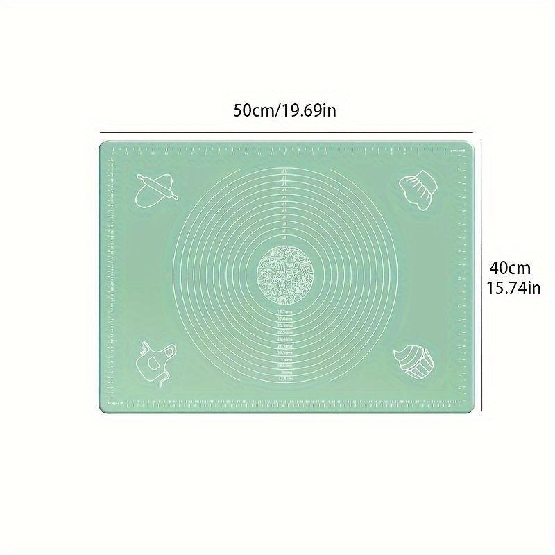 

1 tapis de pâtisserie en silicone, antiadhésif, BPA, réutilisable, outil de cuisine multi-, idéal pour les fêtes et à domicile, pour les boulangers et les cuisiniers à domicile.