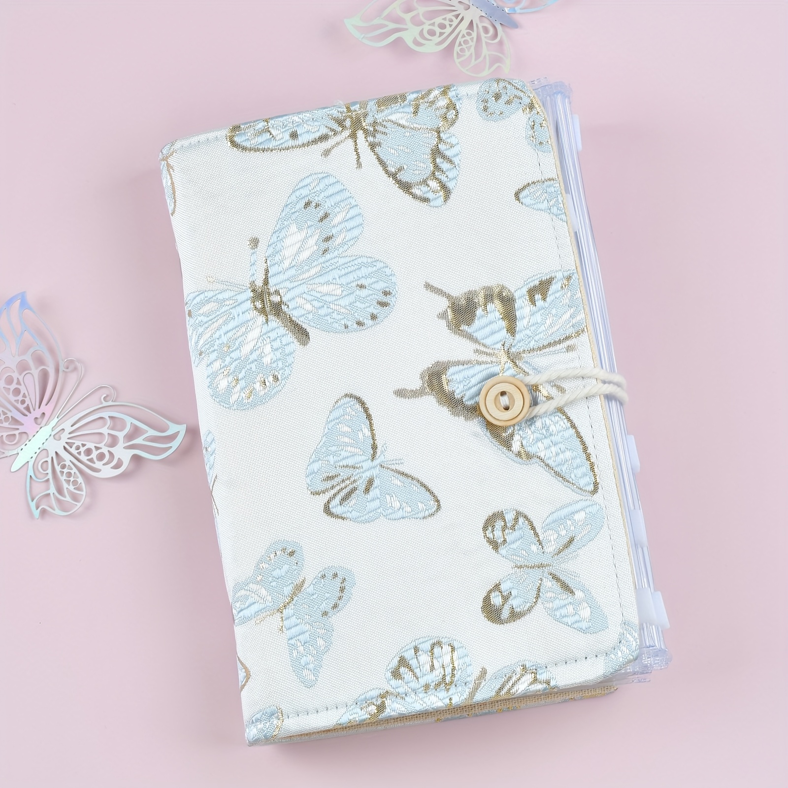 Storage Case For Circular Knitting Needles, Featuring A With 10 Clear Zipper Pockets For Organizing Short And Long Circular Pins.